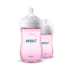 Avent Natural 2.0 Bottle PINK 260ML X2  breastfeeding accessories baby care products infant feeding solutions