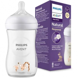 Philips Avent Natural 3.0 Feeding Bottle Girrafe 260ml X1