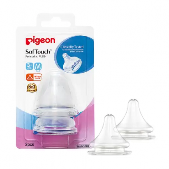 Pigeon SofTouch Nipple  Orthodontically-approved Anti-colic Technology