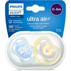 Avent Ultra Air Freeflow Soother  Orthodontically Approved Silicone Material BPA Free