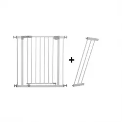 Hauck Safety Gate (75 - 80 Cm) + (21 Cm) Extension / White