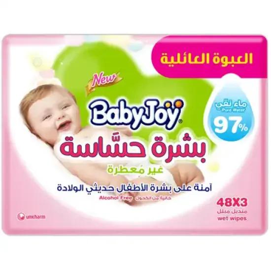 BabyJoy Sensitive Skin | Wet Wipe (3X48) Wipes