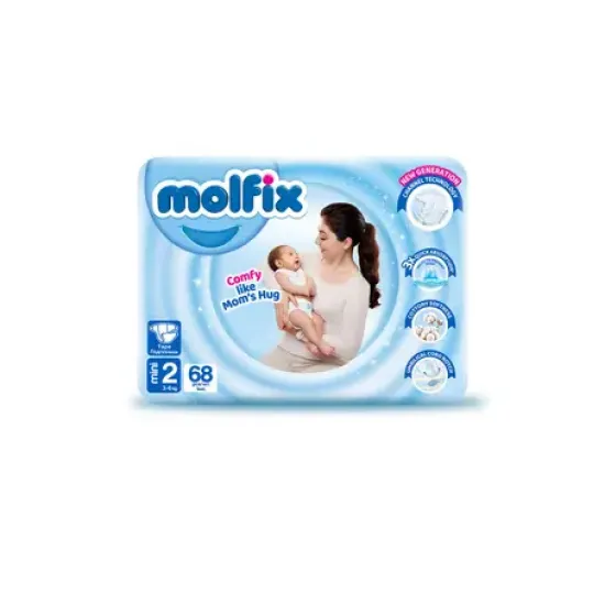 Molfix Diapers Size (2) Mega Pack 68 Diapers