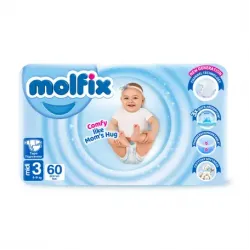 Molfix Diapers Size (3) Mega Pack 60 Diapers