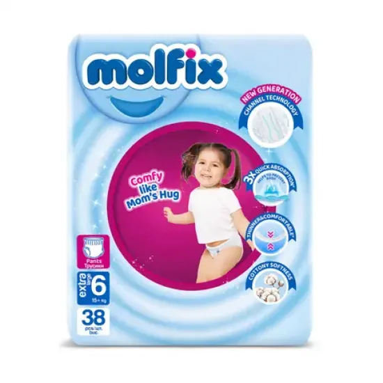 Molfix Diapers Size 6 Mega Pack 38 Pants