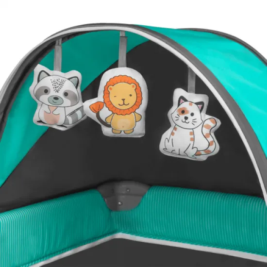 Lionelo Sven Plus 2 In 1 Travel Bed Playpen Turquoise Blue