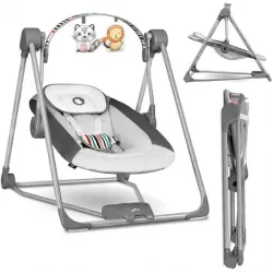 Lionelo Otto Swinging Chair Cozy Grey