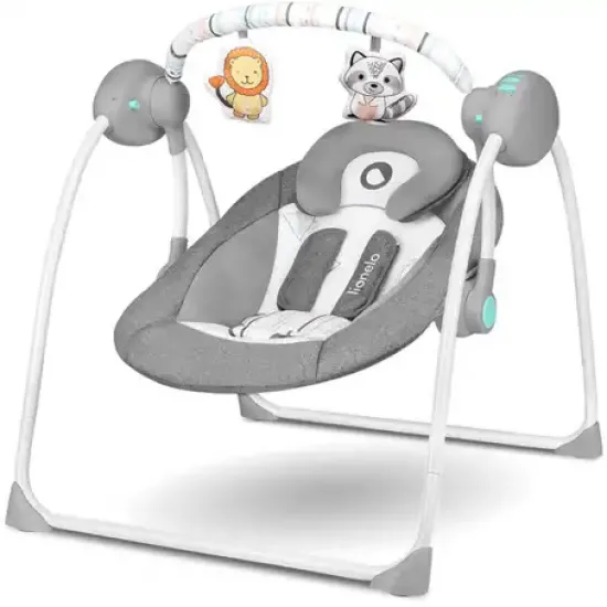 Lionelo Ruben Swinging Chair Stone Grey Turquoise